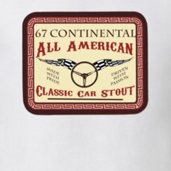 1967 Lincoln Continental Custom Beer Label T Shirt 1168146