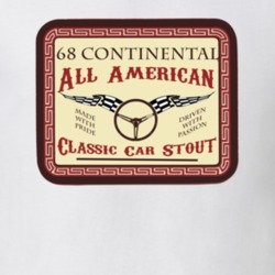 1968 Lincoln Continental Custom Beer Label T Shirt 1168191