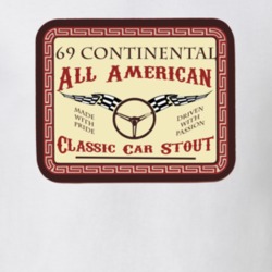 1969 Lincoln Continental Custom Beer Label T Shirt 1168239