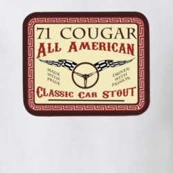 1971 Mercury Cougar Custom Beer Label T Shirt 1168344