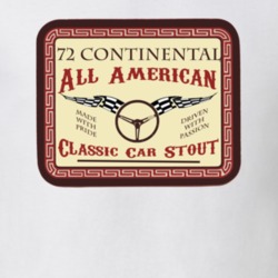 1972 Lincoln Continental Custom Beer Label T Shirt 1168390