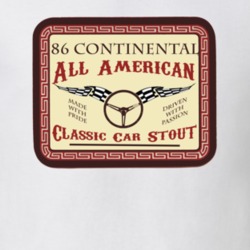 1986 Lincoln Continental Custom Beer Label T Shirt 1168824