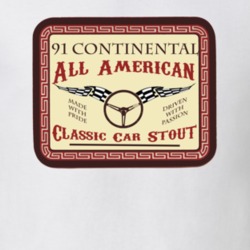 1991 Lincoln Continental Custom Beer Label T Shirt 1168906