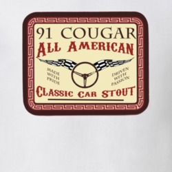 1991 Mercury Cougar Custom Beer Label T Shirt 1168907