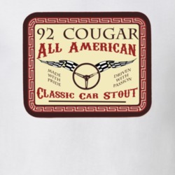 1992 Mercury Cougar Custom Beer Label T Shirt 1168922