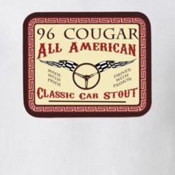 1996 Mercury Cougar Custom Beer Label T Shirt 1168981