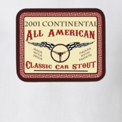 2001 Lincoln Continental Custom Beer Label T Shirt 1169043