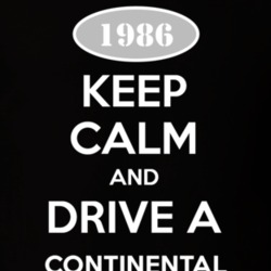 Keep Calm And Drive A 1986 Lincoln Continental T Shirt 1173013