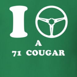 I Drive A 1971 Mercury Cougar I Heart NY Parody T Shirt 1176430