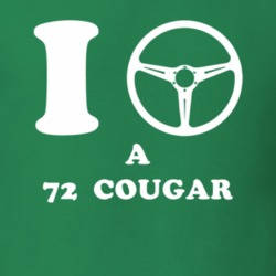 I Drive A 1972 Mercury Cougar I Heart NY Parody T Shirt 1176476