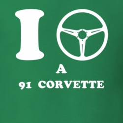 I Drive A 1991 Chevrolet Corvette I Heart NY Parody T Shirt 1176956
