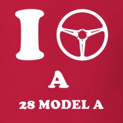 I Drive A 1928 Model A Steering Wheel T Shirt 1194136
