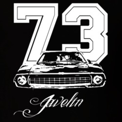 1973 AMC Javelin Grill Year Model Dark Color Shirt 17394624
