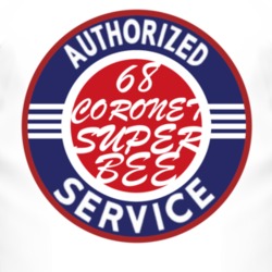 Authorized Service 1968 DODGE CORONET SUPER BEE T Shirt 2457995