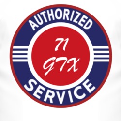 Authorized Service 1971 PLYMOUTH GTX T Shirt 2474443