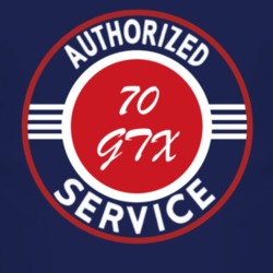Authorized Service 1970 PLYMOUTH GTX Dark T Shirt 2475153