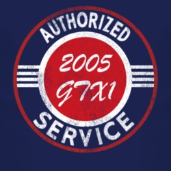 Authorized Service 2005 GTX1 Distressed Look Dark T Shirt 2498169