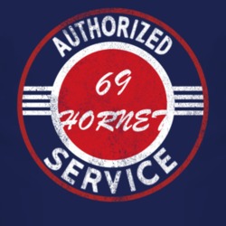 Authorized Service 1969 AMC HORNET Distressed Look Dark T Shirt 2499416