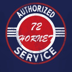 Authorized Service 1972 AMC HORNET Distressed Look Dark T Shirt 2499472