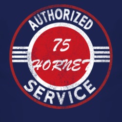 Authorized Service 1975 AMC HORNET Distressed Look Dark T Shirt 2499532