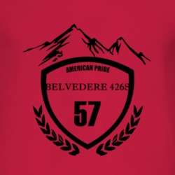 1957 PLYMOUTH BELVEDERE 426S Beer Label Image T Shirt 2838383