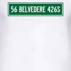 1956 PLYMOUTH BELVEDERE 426S Street Sign Car T Shirt 2997599
