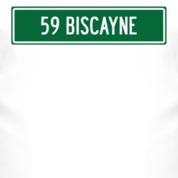 1959 Chevy Biscayne Street Sign Car T Shirt 3014620