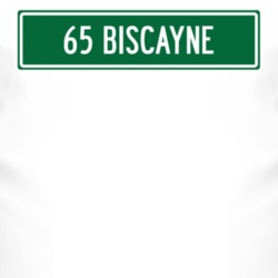 1965 Chevy Biscayne Street Sign Car T Shirt 3015193