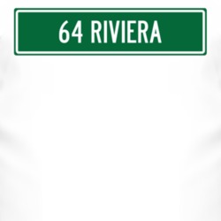 1964 BUICK RIVIERA Street Sign Car T Shirt 3025248