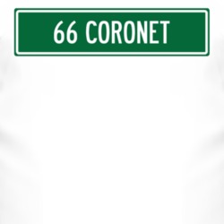 1966 Dodge Coronet Street Sign Car T Shirt 3025667