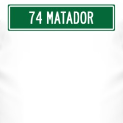 1974 AMC MATADOR Street Sign Car T Shirt 3026972