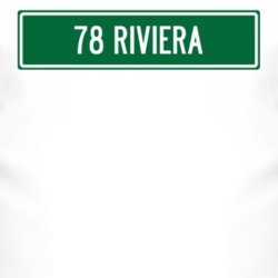 1978 BUICK RIVIERA Street Sign Car T Shirt 3027750