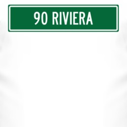 1990 BUICK RIVIERA Street Sign Car T Shirt 3029481