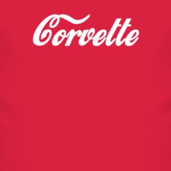 Chevrolet Corvette Cola Font Parody Car Lover T Shirt 4822614