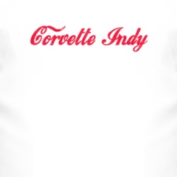 Chevy Corvette Indy Cola Font Parody Distressed Look Light T Shirt 4822630