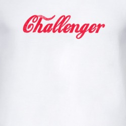 Dodge Challenger Cola Font Parody Distressed Look Light T Shirt 4823018