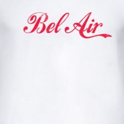 Chevy Bel Air Cola Font Parody Distressed Look Light T Shirt 4827486