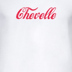 Chevy Chevelle Cola Font Parody Distressed Look Light T Shirt 4827507