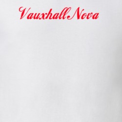 Vauxhall Nova Cola Font Parody Faded Look Light Shirt 9205100