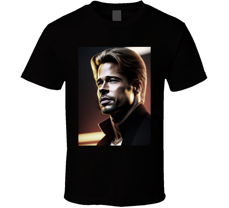 Brad Pitt5 ( Digital Painting ) T Shirt