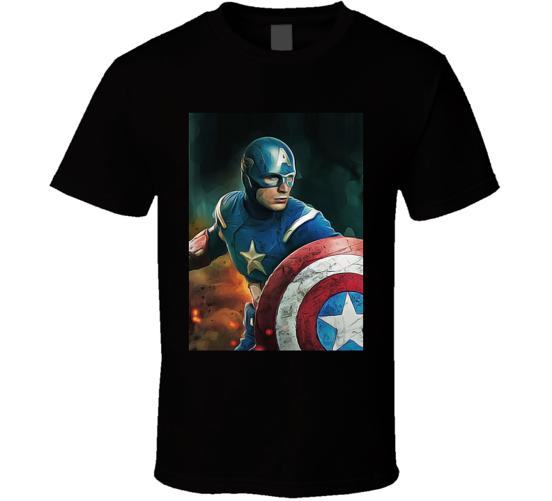 Chris Evans - Celebs  ( Oil Paint Art ) T Shirt