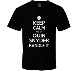 Keep Calm And Let Quin Snyder Handle It Funny Popular Basketball T Shirt 33964366