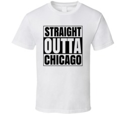 Straight Outta Chicago Popular City T Shirt 33970115