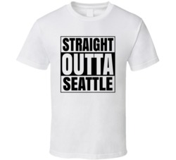 Straight Outta Seattle Popular City T Shirt 33970200