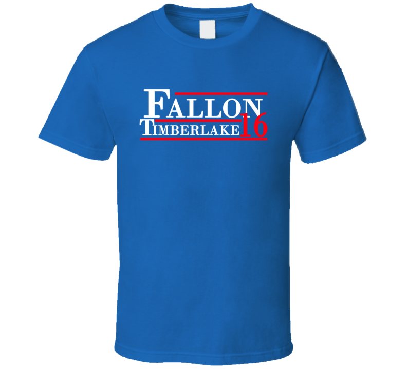 Jimmy Fallon / Justin Timberlake For President 2016 (Red/White Font) The Tonight Show Funny T Shirt Jimmy Fallon / Justin Timberlake For President 2016 (Red/White Font) The Tonight Show Funny T Shirt