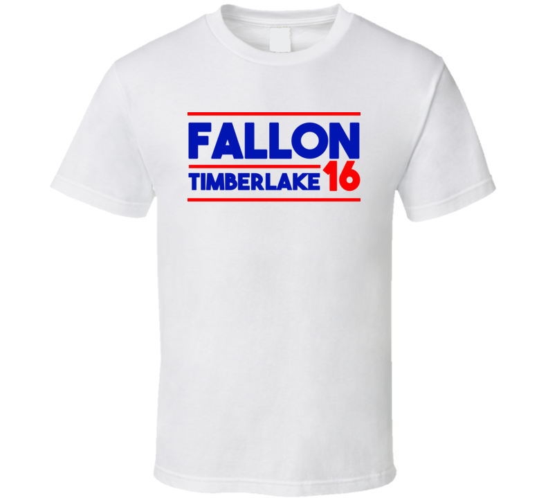 Jimmy Fallon / Justin Timberlake For President 2016 (Red/Blue Bold Font) The Tonight Show Funny T Shirt Jimmy Fallon / Justin Timberlake For President 2016 (Red/Blue Bold Font) The Tonight Show Funny T Shirt
