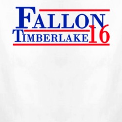 Jimmy Fallon / Justin Timberlake For President 2016 (Red/Blue Font) The Tonight Show Funny Baby One Piece 10981327