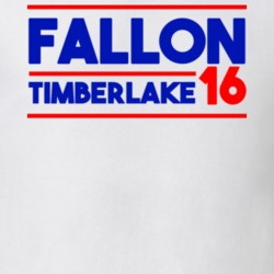 Jimmy Fallon / Justin Timberlake For President 2016 (Red/Blue Bold Font) The Tonight Show Funny T Shirt 10982341