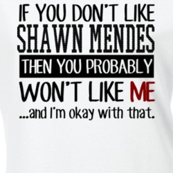 If You Don't Like Shawn Mendes Then You Probably Won't Like Me Funny Concert T Shirt 33887877