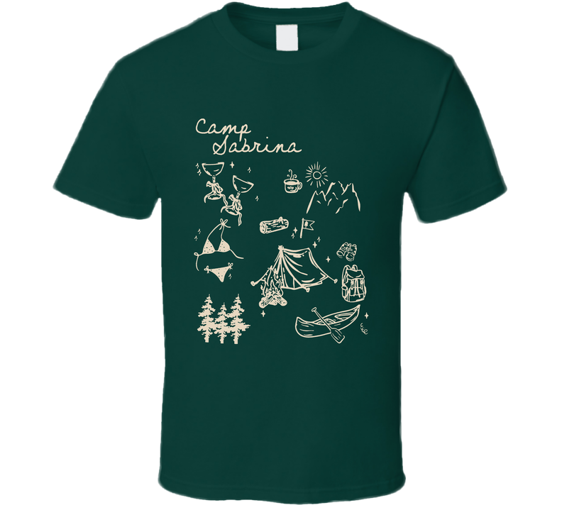 Camp Sabrina Bachelorette Camping Party Fun Cool Funny T Shirt